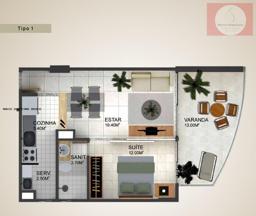 Apartamento à venda com 1 quarto, 51m² - Foto 18