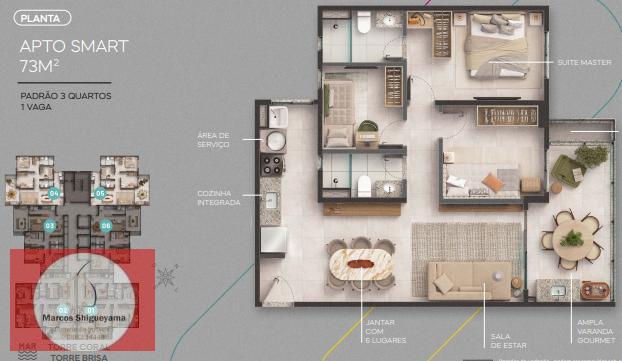 Apartamento à venda com 2 quartos, 73m² - Foto 10