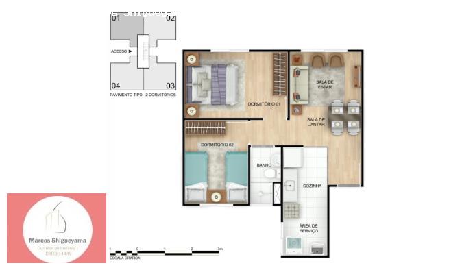 Apartamento à venda com 1 quarto, 40m² - Foto 5